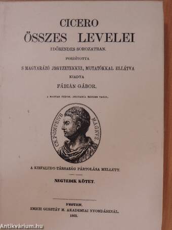 Cicero összes levelei IV.