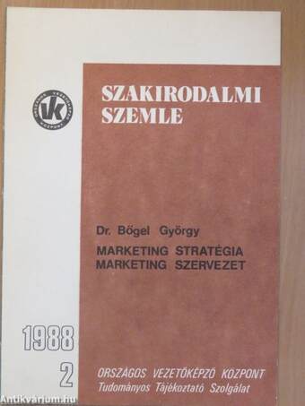 Marketing stratégia, marketing szervezet