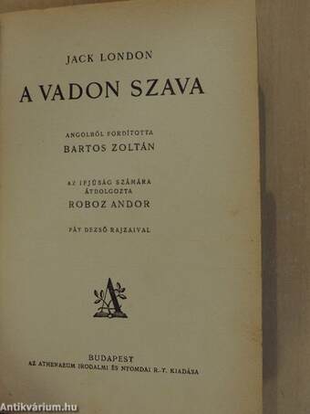 A vadon szava