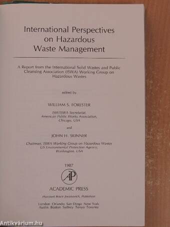 International Perspectives on Hazardous Waste Management