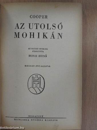 Az utolsó mohikán