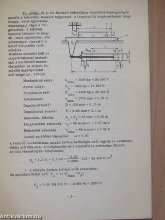 Példatár (SI mértékrendszerben) a 25656/II. sz. Gépelemek II. c. középfokú technikumi tankönyvhöz