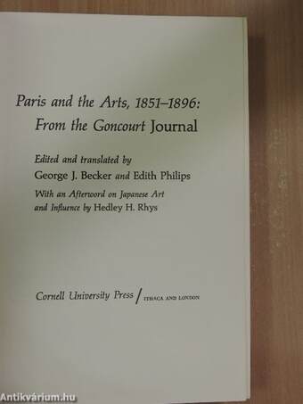 Paris and the Arts, 1851-1896