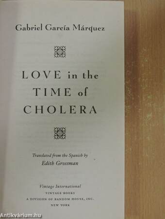 Love in the Time of Cholera