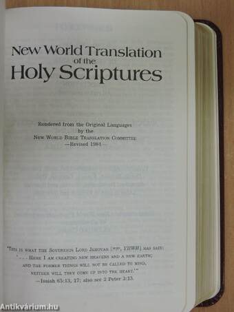 New World Translation of the Holy Scriptures