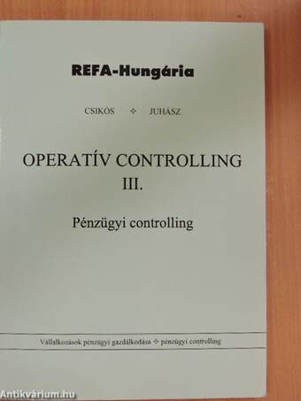 Operatív controlling III.