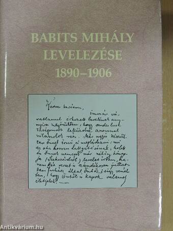 Babits Mihály levelezése 1890-1906