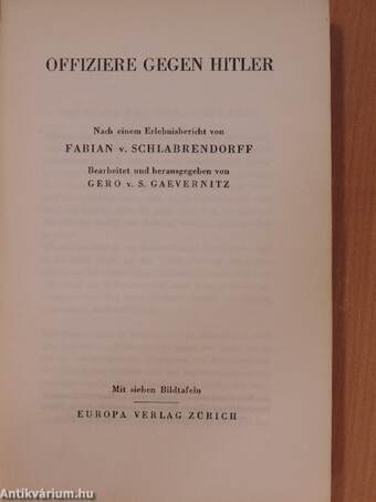 Offiziere gegen Hitler