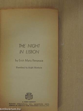 The Night in Lisbon