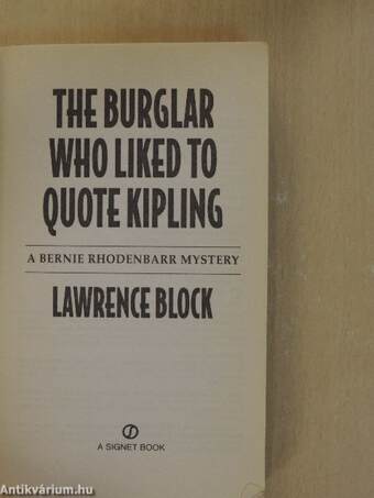 The Burglar Who Liked to Quote Kipling