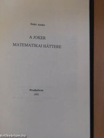 A Joker matematikai háttere