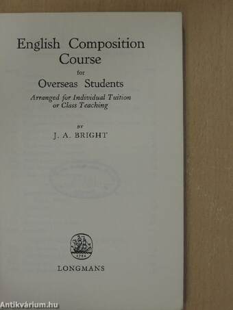 English Composition Course for Overseas Students