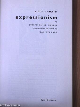 A dictionary of expressionism