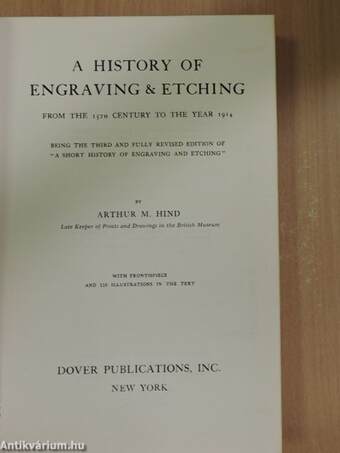 A History of Engraving & Etching