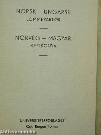 Norvég-magyar kézikönyv