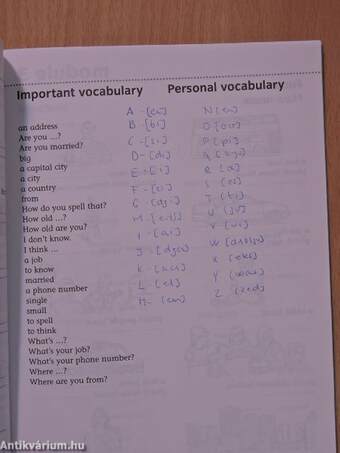 Cutting Edge - Starter - Vocabulary book