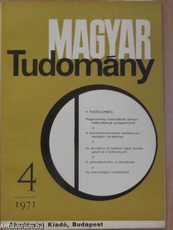 Magyar Tudomány 1971. április