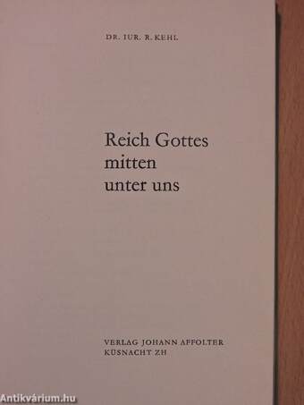 Reich Gottes mitten unter uns