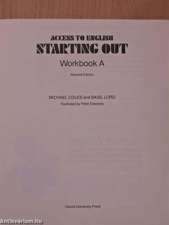 Starting Out - Workbook A