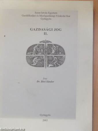 Gazdasági jog II.