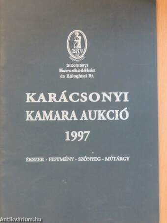 Karácsonyi Kamara Aukció 1997 - Árverési katalógus