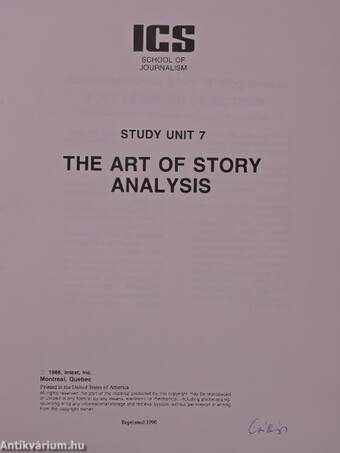 The Art of Story Analysis