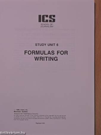 Formulas for writing