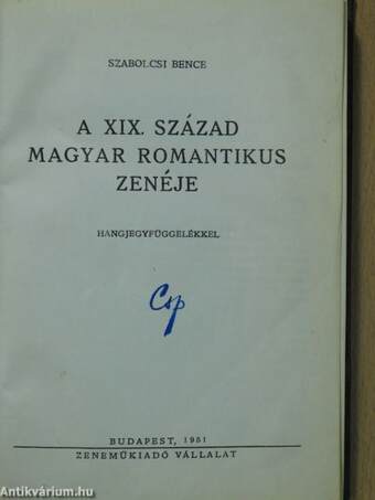 A XIX. század magyar romantikus zenéje