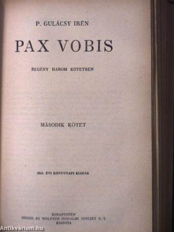 Pax Vobis I-III.