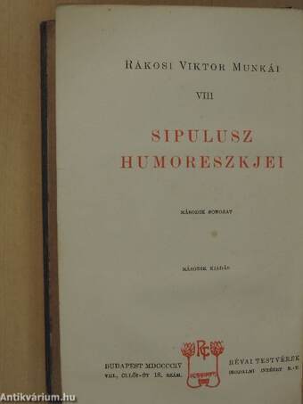 Sipulusz humoreszkjei II.