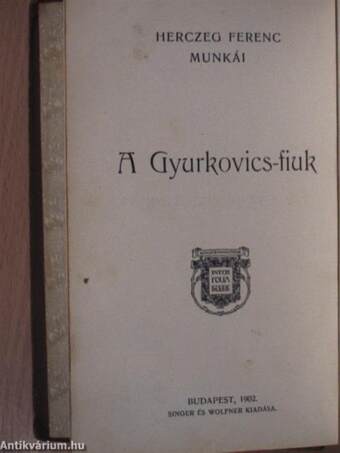 A Gyurkovics-fiuk