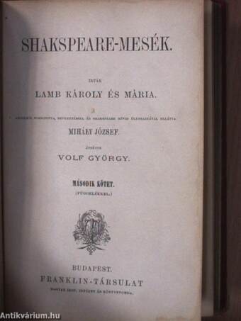 Shakspeare-mesék I-II.