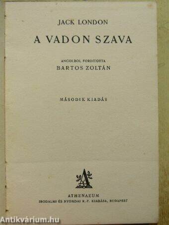 A vadon szava