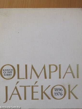 Olimpiai játékok 1896-1976