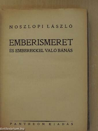 Emberismeret és emberekkel való bánás