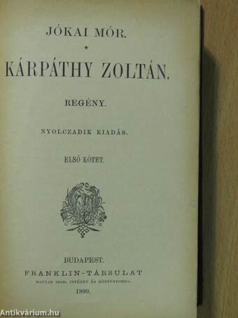 Kárpáthy Zoltán I-III.