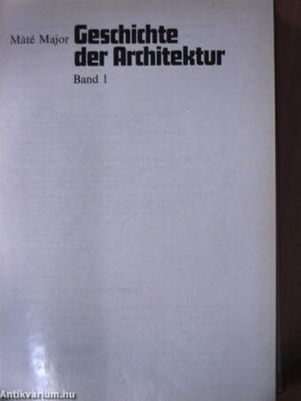 Geschichte der Architektur 1-3.