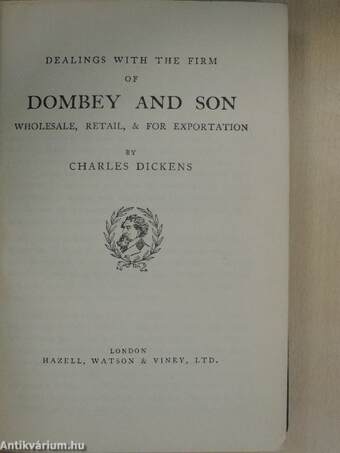 Dealings with the Firm of Dombey and Son