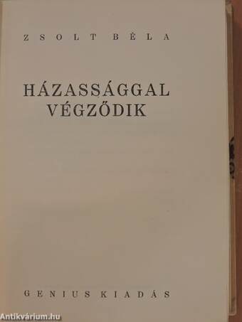 Házassággal végződik