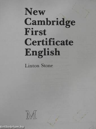 New Cambridge First Certificate English