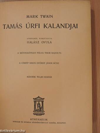 Tamás úrfi kalandjai