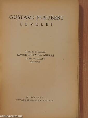 Gustave Flaubert levelei