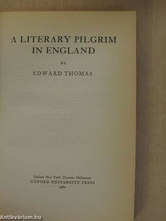 A literary pilgrim in England