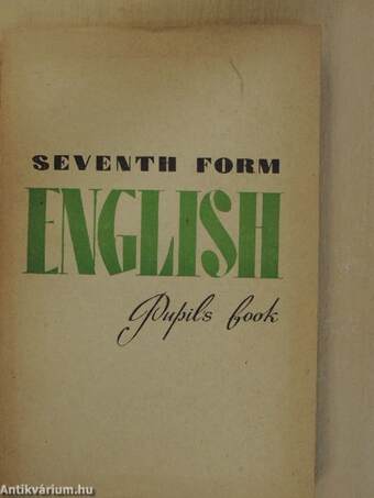Seventh form English Pupil's Book