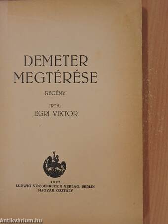 Demeter megtérése