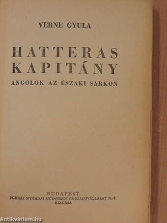 Hatteras kapitány