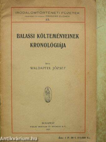 Balassi költeményeinek kronológiája