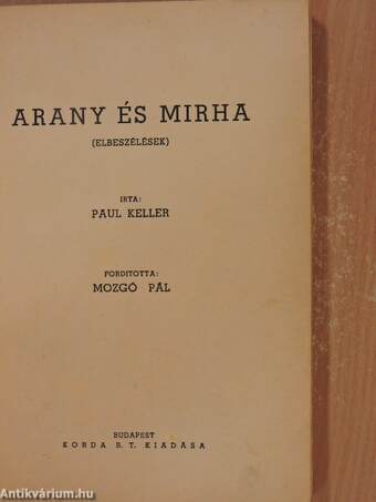 Arany és mirha