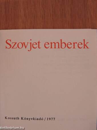 Szovjet emberek (minikönyv) (számozott)