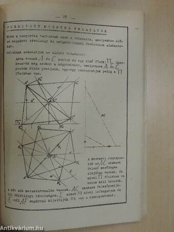 Példatár Strommer Gyula egyetemi docens: Ábrázoló geometria gépészmérnök hallgatók részére c. jegyzethez